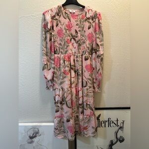 Pink Floral Long Sleeve Dress Suzy Shier